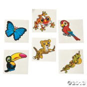 Rainforest Friends Tattoos<br>72 piece(s)
